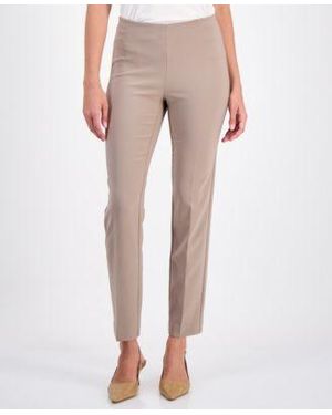 Anne Klein Hollywood Pull On Slim Pants - Natural