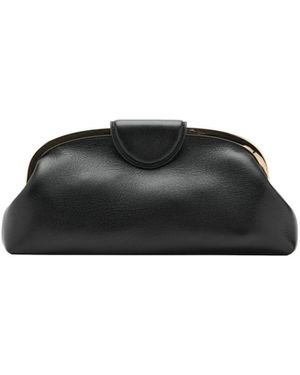 Mango Metal Detail Clutch Bag - Black