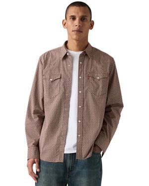 Levi's Long-sleeve Regular-fit Western Shirt - Brown