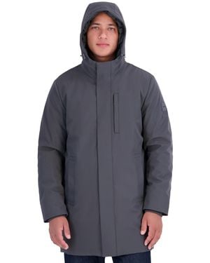 Calvin Klein Hooded Flextech Parka Jacket - Blue