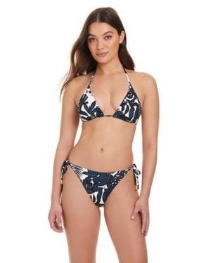 Red Carter Rich Famous Classic Triangle Tie Side Bottoms - Blue