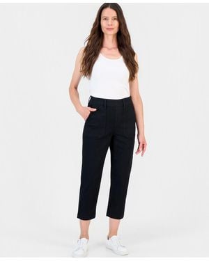 Style & Co. High-rise Pull-on Utility Ankle Jeans - Blue