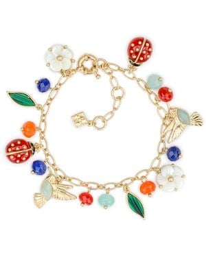 Patricia Nash Ladybug Collection Mini Charm Bracelet - White