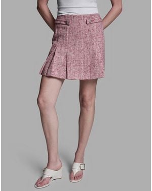 BCBGMAXAZRIA Pleated Mini Skirt - Pink