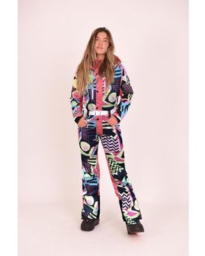 OOSC Saved By The Bell Curved Ski Suit - Pink