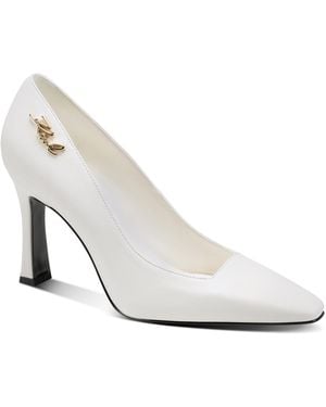 KARL LAGERFELD Stella Slip-on High Pumps - White
