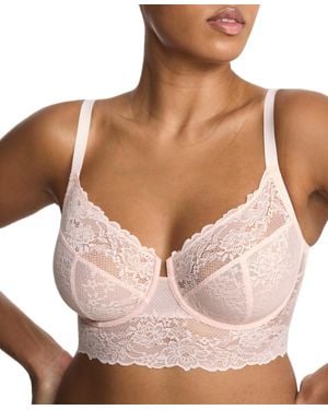 Natori Heavenly Stretch Lace Balconette Bra - Brown