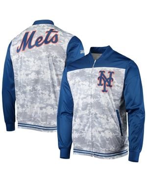 Stitches New York Mets Camo Full-zip Jacket - Blue