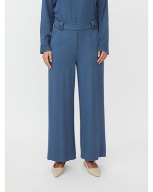 Masai Cropped Wide Leg Pants - Blue
