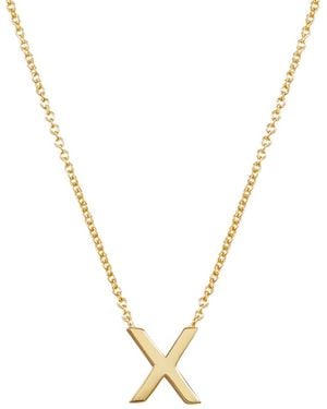 Ana Luisa Gold Initial Necklace - Black