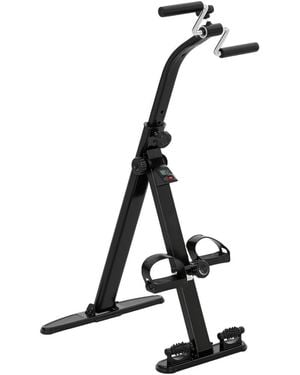 Soozier Seated Pedal Exerciser Foldable Leg Exercise Bike - White