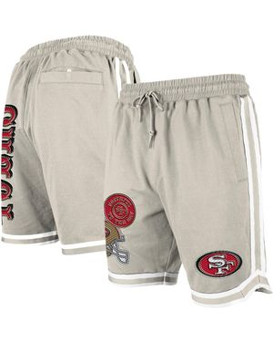 KTZ San Francisco 49ers Stone Multi Patch Shorts - Gray