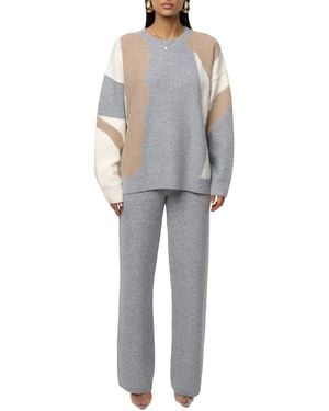 JLUXLABEL Emelie Knit Pant Set - Gray