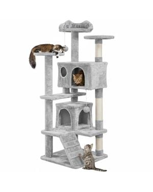 Aronkl Multi-level Cat Tree Tower - White