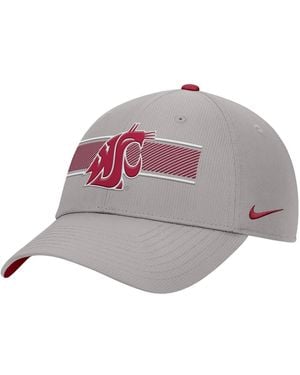 Nike Washington State Cougars Ripstop Dri-fit Adjustable Hat - Gray