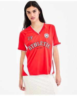 BarIII Sports Jersey T-shirt - Red