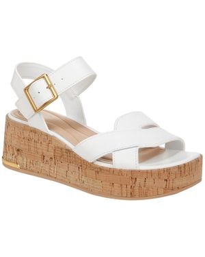 Franco Sarto Tilly Square Toe Strappy Sandals - White