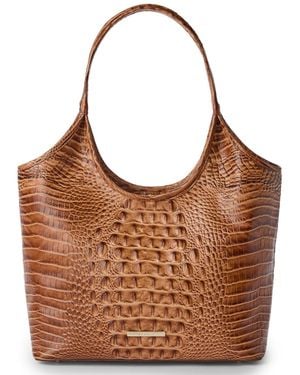 Brahmin Melora Alden Road Large Leather Tote - Brown