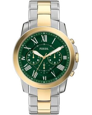 Fossil Grant Chronograph Stainless Steel Watch - Green