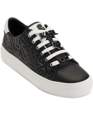 KARL LAGERFELD Paris Casual Everyday Cate Karl Box-lace Up Sneaker - Black