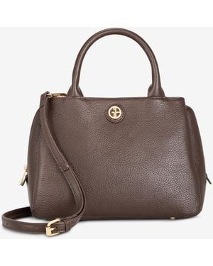 Giani Bernini Pebble Small Satchel Bag - Brown