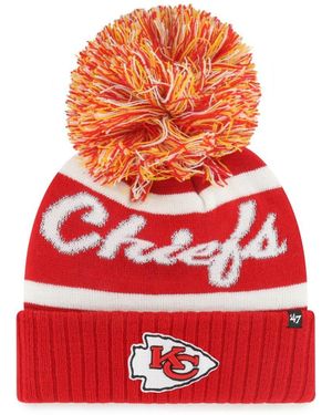 '47 Kansas City Chiefs Spirited Cuffed Knit Hat - Red