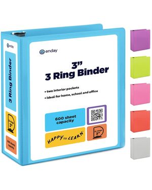 Enda 3-ring Binder - Blue