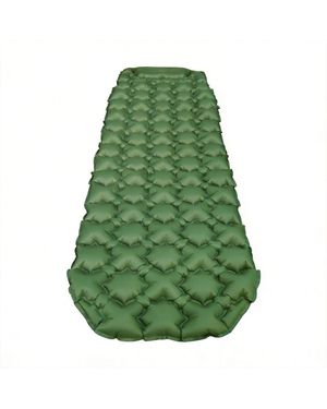Gnuadz Camping Sleeping Pad Quick-inflate Foot Pump Ultralight Hiking Camping Outdoor Recreation Gear - Green