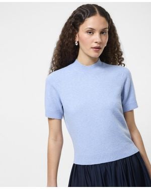 French Connection Mock Neck Sweater - Blue