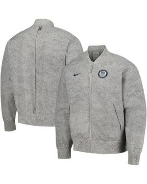 Nike Team Usa 2024 Summer Olympics Media Day Look Full-zip Jacket - Gray
