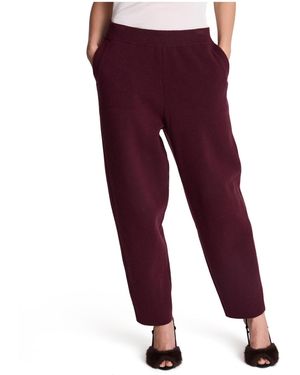 Kenneth Cole Pull-on Barrel Leg Elastic-waist Pants - Black