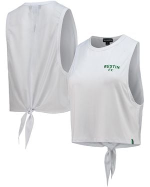 The Wild Collective Austin Fc Twist Back Tank Top - Gray