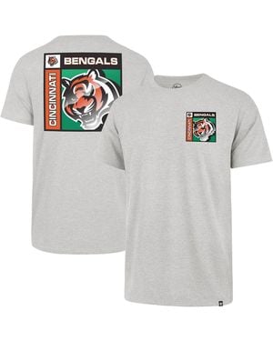 '47 47 Brand Cincinnati Bengals Chrome Plate Franklin T-shirt - Gray
