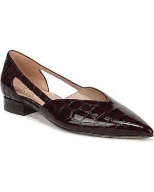 27 EDIT Naturalizer Sydney Pointed Toe Low-heel Leather Flats - Brown