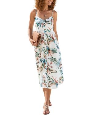 Lascana Button Up Panel Dress - Multicolor
