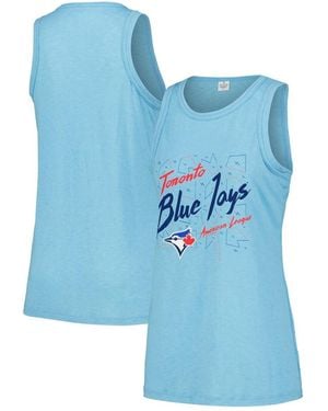Soft As A Grape Toronto Blue Jays Gauze High Neck Tank Top