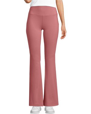 Lands' End Active Hi Impact High Rise Slim Flare Pants - Pink
