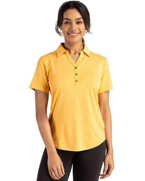 Cutter & Buck Forge Eco Stretch Recycled Short Sleeve Polo - Yellow