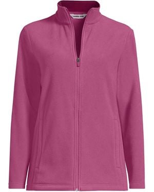 Lands' End Anyweather Fleece Full Zip Jacket - Pink