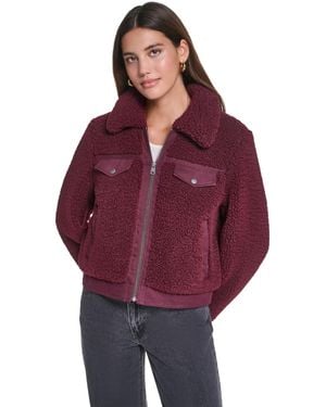 Levi's Sherpa Teddy Jacket - Red