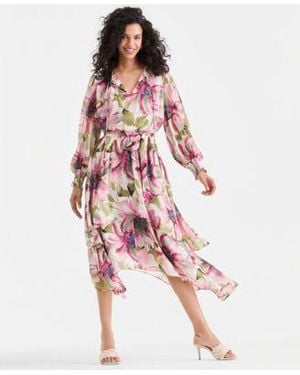 INC International Concepts Floral Midi Dress - Pink