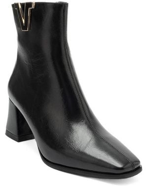 Prologue Shoes Lean Block Heel Ankle Boot - Black