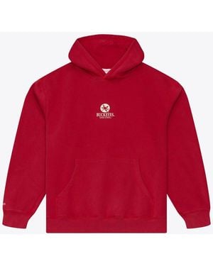 Mitchell & Ness Mitchell Ness Ohio State Buckeyes Core Icon Fleece Hoodie - Red