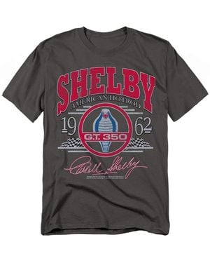 Shelby Cobra Logovision Carroll Shelby Hotrod Arched T-shirt - Gray