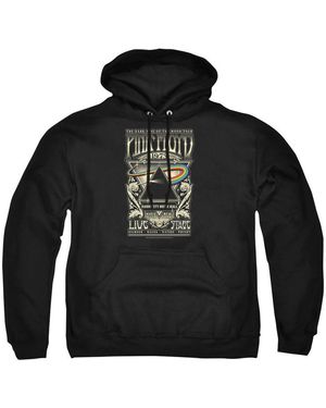 Pink Floyd Carnegie Graphic Pull-over Retro Hoodie - Black