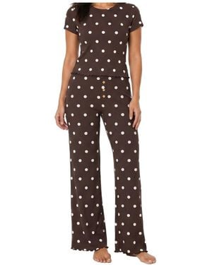 Sincerely Jules Ribbed Scoop Neck & Pants - Multicolor