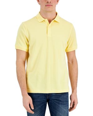 Club Room Classic Fit Performance Stretch Polo - Yellow