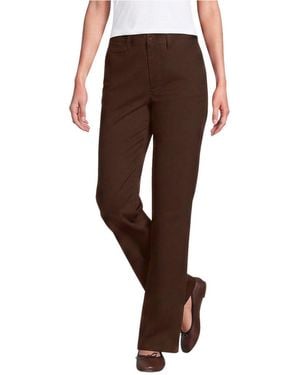 Lands' End Knockabout Chino High Rise Straight Leg Pants - Brown