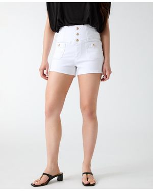Guess Janna High-rise Denim Shorts - Black