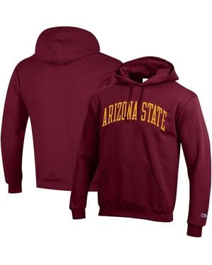 Champion Arizona State Sun Devils Basic Arch Fleece Pullover Hoodie - Red